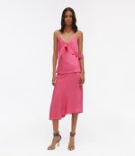 HELMUT LANG SASH SLIP TOP NEON PINK