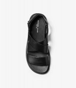 Michael Michael Kors Damon Black Leather Sandal