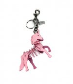 COACH SMLL UNI PZZL BC ; BK/PRI KEY HOLDER