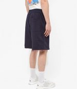 Y-3 NAVY LOGO SWEAT PANTS