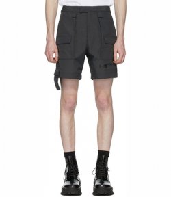 HELIOT EMIL LAYERED GREY SHORTS