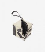 KENZO BEIGE CUBE COIN PURSE