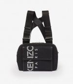 KENZO BLACK LOGO BELT BAG