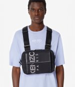KENZO BLACK LOGO BELT BAG