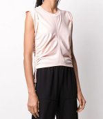 ALEXANDER WANG WASH AND GO H. TWIST JSY CROP TOP X/SIDE TIES