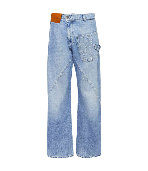 Twisted Workwear Jeans Light Blue Denim Trousers