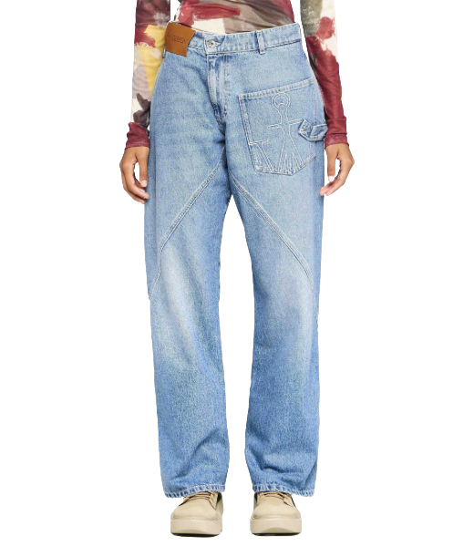 Twisted Workwear Jeans Light Blue Denim Trousers