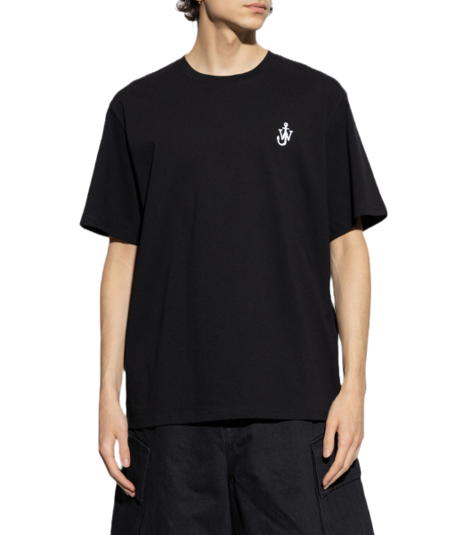 Anchor Embroidery Black T-Shirt