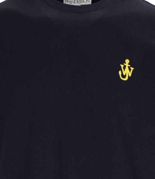 Anchor Embroidery Dark Navy T-Shirt