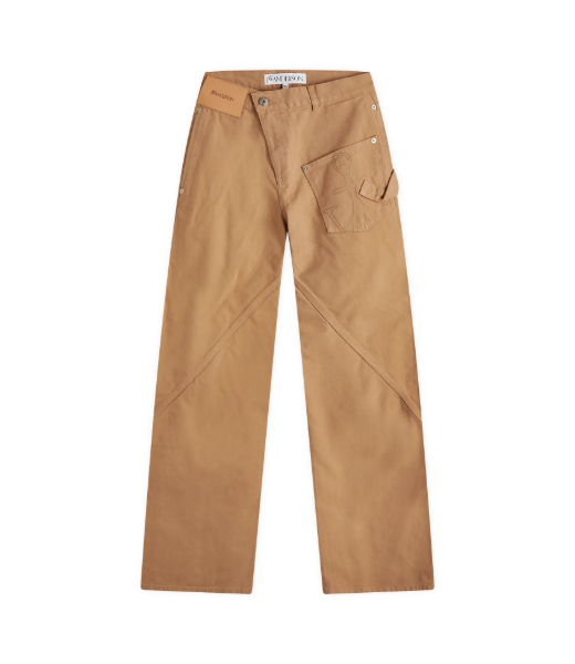 Twisted Workout Trousers Beige Denim Trouser