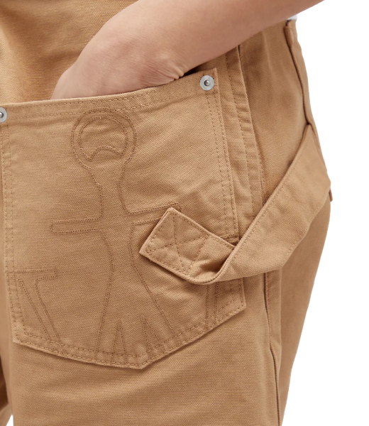 Twisted Workout Trousers Beige Denim Trouser