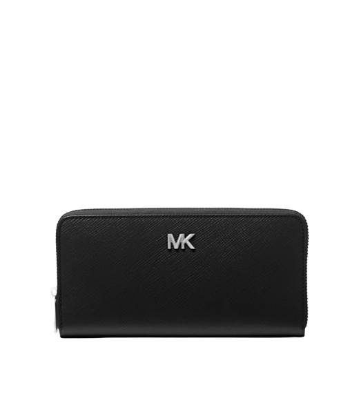 Edison Black Zip Around Men Wallet