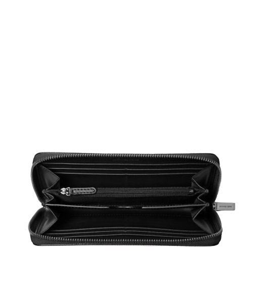 Edison Black Zip Around Men Wallet