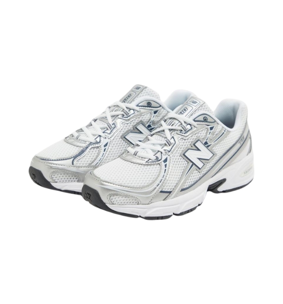 740 White Navy Blue Sneaker