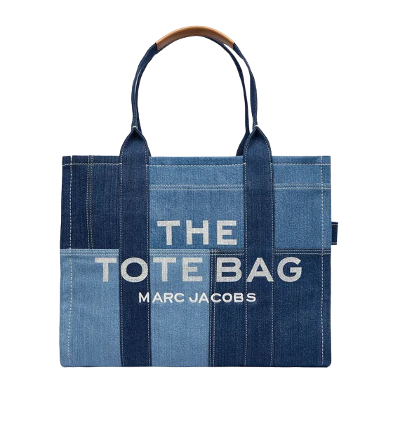 Blue Denim The Large Tote Bag