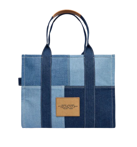 Blue Denim The Large Tote Bag