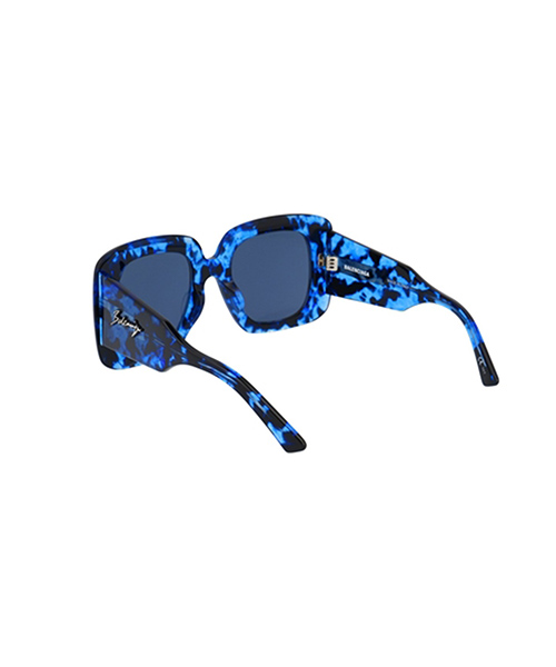 Havana Blue Lens Balenciaga Eyewear