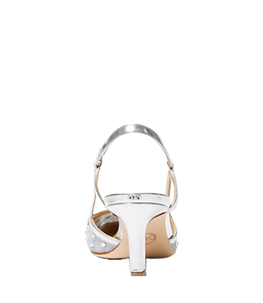 Alora Mid Sling Silver Glitter