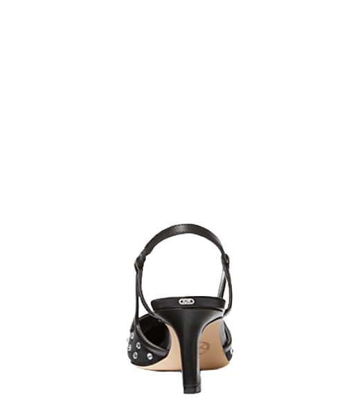 Alora Mid Sling Black Glitter