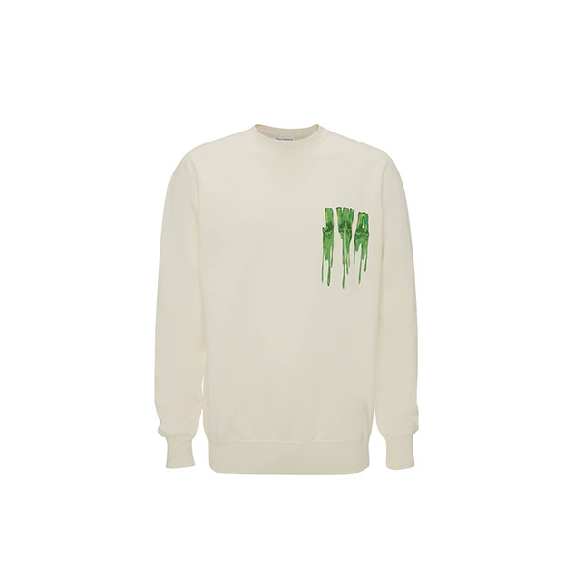 Slime Logo Classic Off White Green Sweatshirt