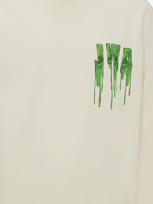 Slime Logo Classic Off White Green Sweatshirt