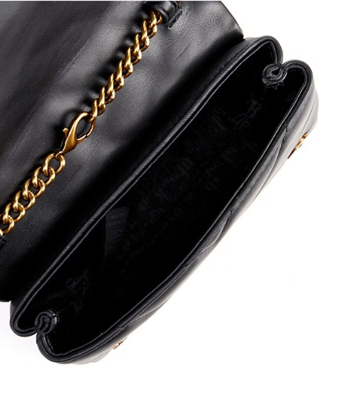 Mini Kensington Kurt Leather Black Shoulder Bag