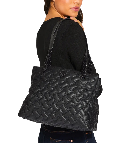 Kensington Tote DR Black Leather Bag