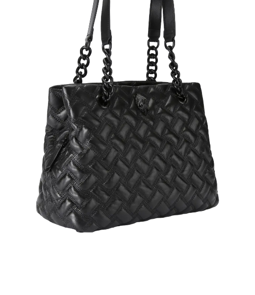 Kensington Tote DR Black Leather Bag