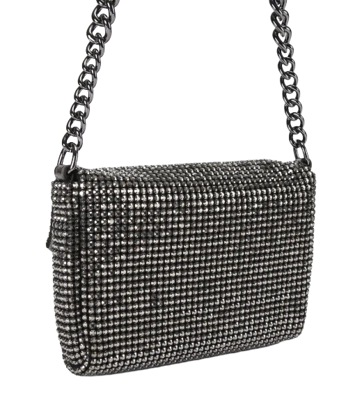 SM Party Shoulder Gunmetal Bag