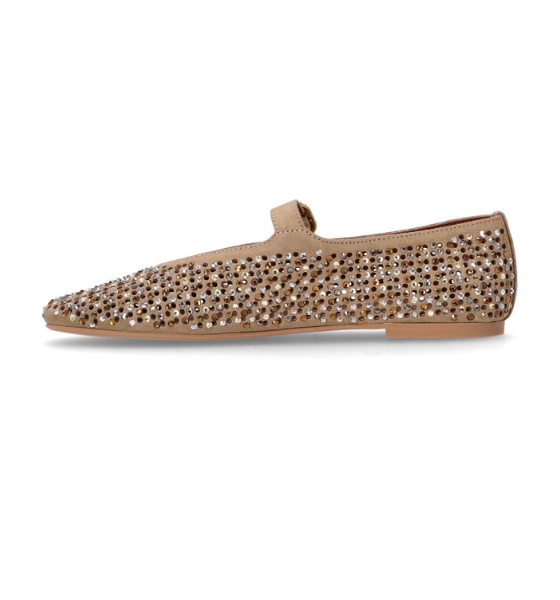 Brown Suede Mayfair Ballet Flat