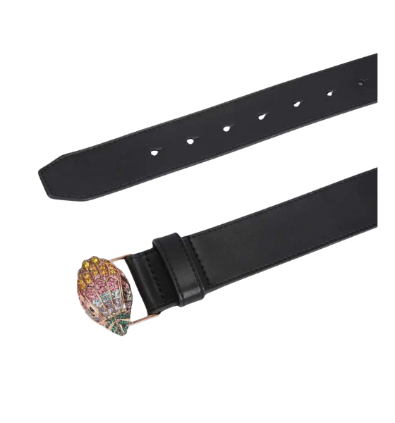 Black Leather Kensington 38 Belt