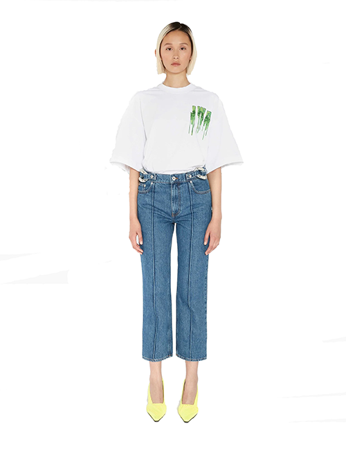 Chain Link Slim Fit Jeans