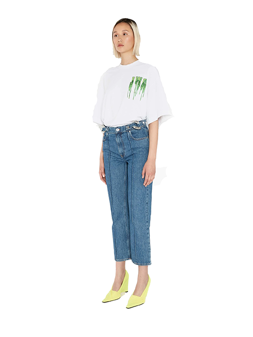 Chain Link Slim Fit Jeans