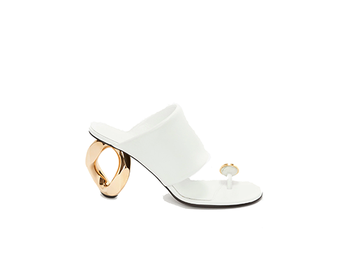 White Diamond Lamb mule