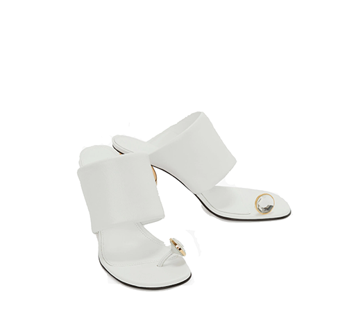 White Diamond Lamb mule