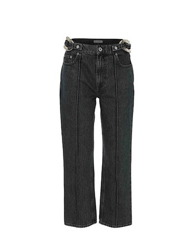 Chain Link Slim Fit Jeans