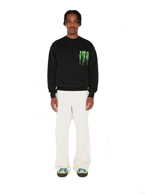Slime Logo Black Green Classic Sweatshirt