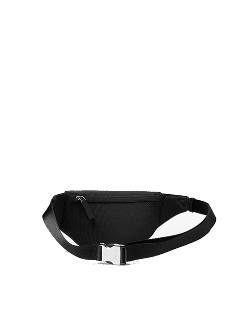 Small Hip Black Leather Bag