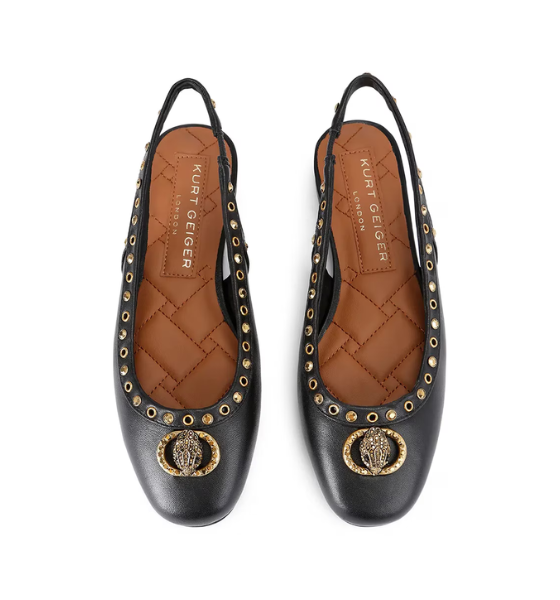 Black Leather Chelsea Ballet Sling