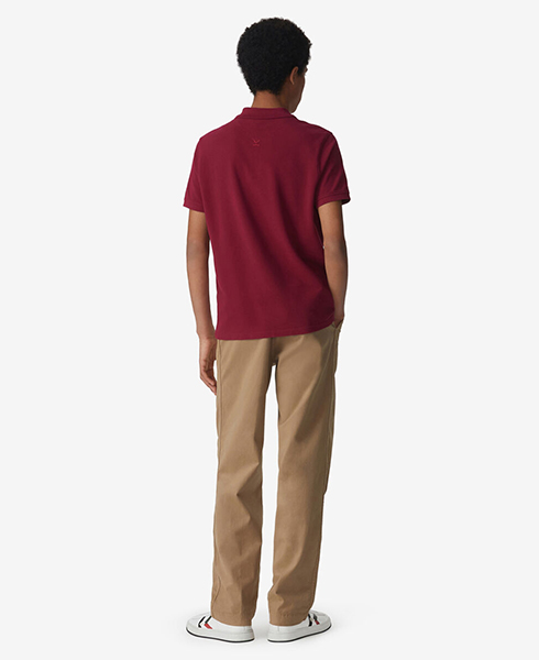 KENZO MAGENTA TIGER CREST POLO