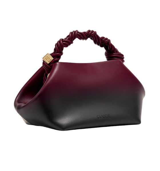 Ganni Bou Bag Small Gradlent Bordeaux