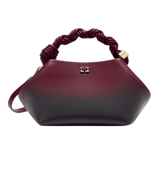 Ganni Bou Bag Small Gradlent Bordeaux