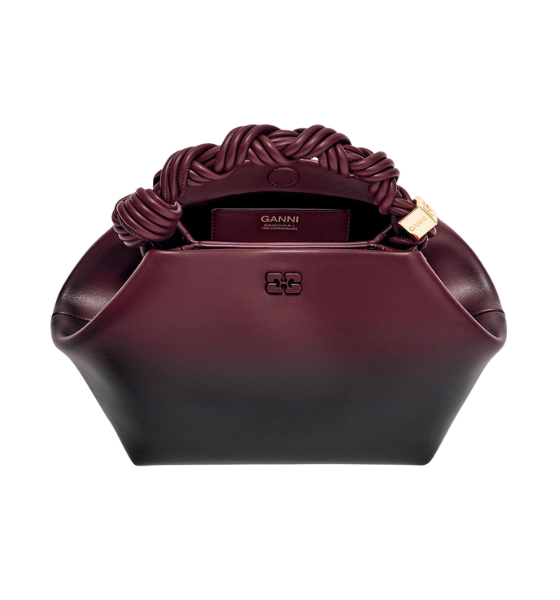 Ganni Bou Bag Small Gradlent Bordeaux