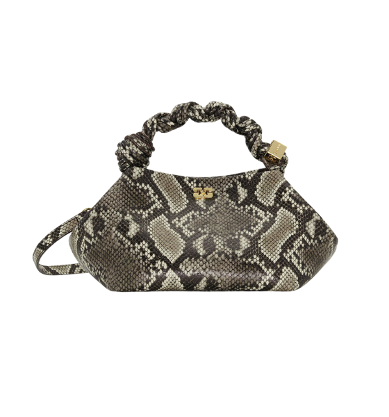Snake Print Ganni Bou Bag Small