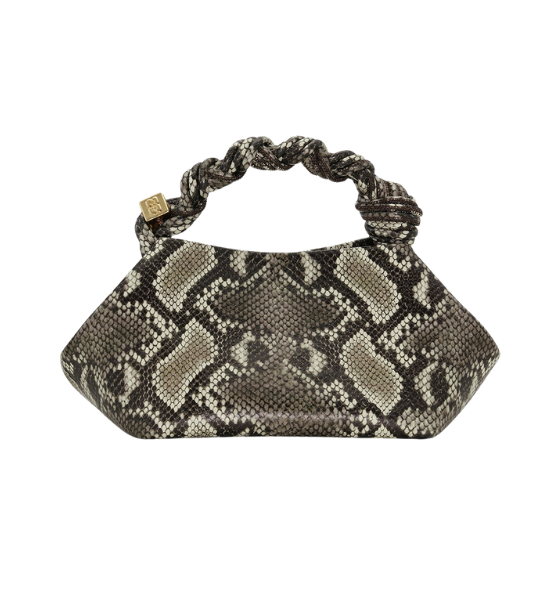 Snake Print Ganni Bou Bag Small