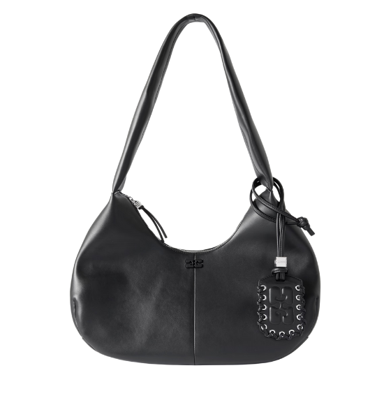 Black Ganni Bou BagHobo Medium