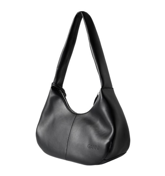 Black Ganni Bou BagHobo Medium