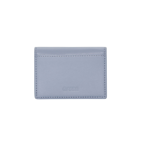 Soft Chambray Ganni Bou Card holder With Flap Animals