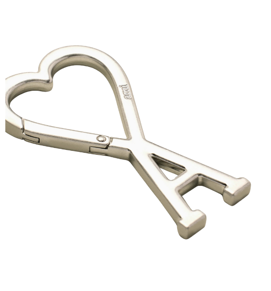 Silver Metal Ami De Coeur Hook Keyring