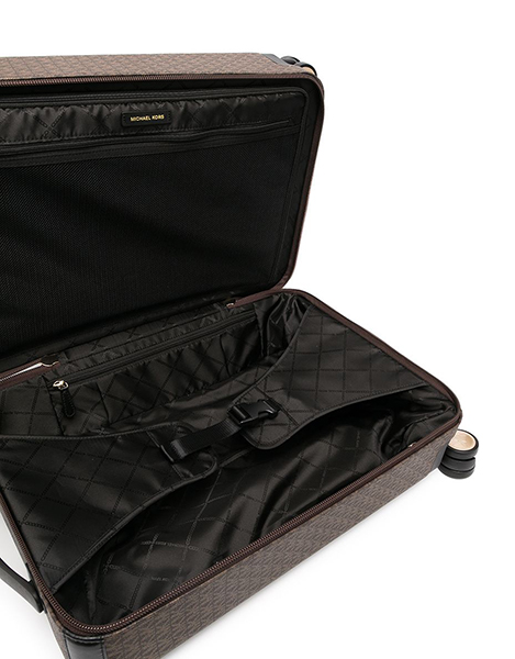 Michael Kors Brown MK Mini Logo SM Hardcase Trolley